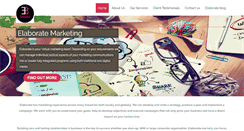 Desktop Screenshot of elaboratemarketing.com